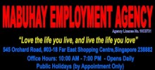 Maid Agency: MABUHAY EMPLOYMENT AGENCY